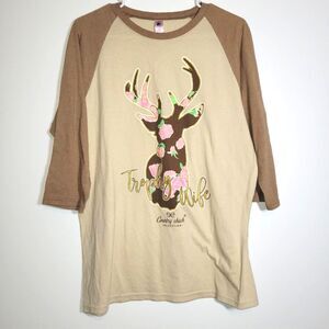 Simply Southern Trophy Wife Deer T-Shirt Medium